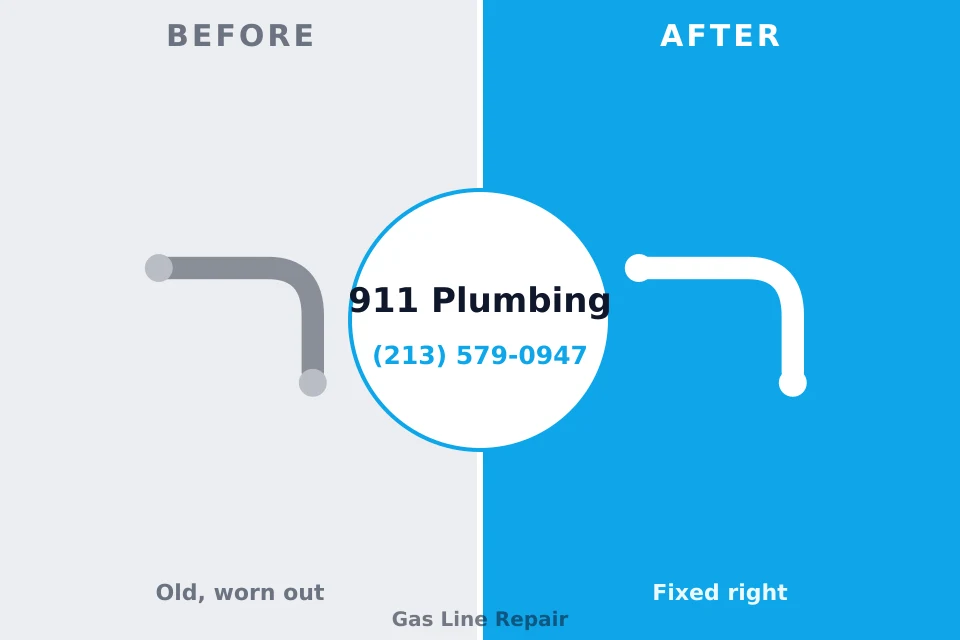 Before and after: plumbing repair Wellston, OH